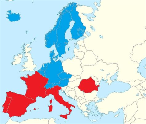 Countries That Speak Romance Languages Vs Countries That Speak Germanic