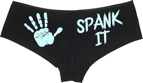 Knaughty Knickers Spank It My Ass With Hand Palm Print Bdsm Sexy Black