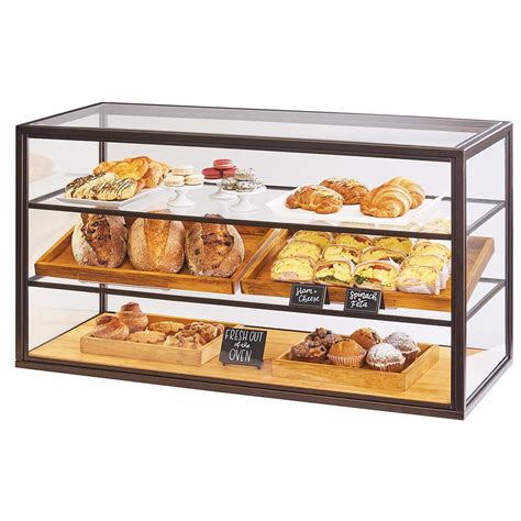Cal Mil 3695 84 3 Tier Full Service Pastry Display Case W Sliding