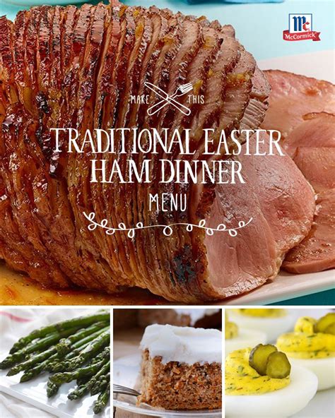 Traditional Ham Dinner Menu Photos