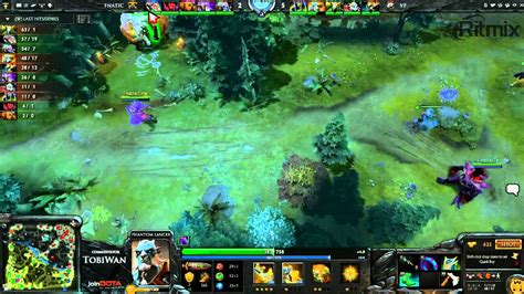 Fnatic Eu Vs Virtuspro Game 3 Russian Dota2 League Tobiwan Youtube