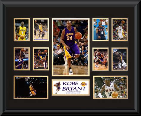 Kobe Bryant Montage Nba Basketball Sports Memorabilia