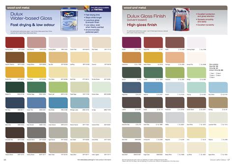 Dulux Interior Paint Colour Charts Paint Color Chart Dulux Colour Images