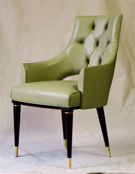 These are the cutest dining chairs in the world! Dining Highback Armchair Reynolda Green Fiore Leather ...