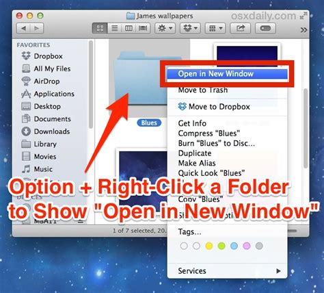 Open Folders As New Windows Instead Of Tabs In Finder Of Mac Os X