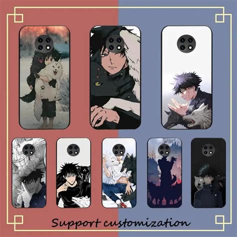 Funda de teléfono Anime Jujutsu Kaisen Fushiguro Megumi para Redmi Note