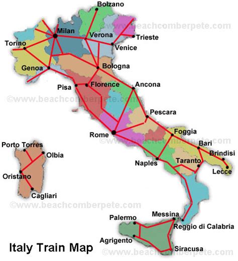 Italy Train Map Traveling In Italy By Rail This Is 59 Off