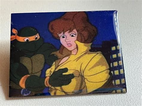 April Oneil Meme Tmnt Offset Printed Pin Teenage Mutant Ninja Turtles
