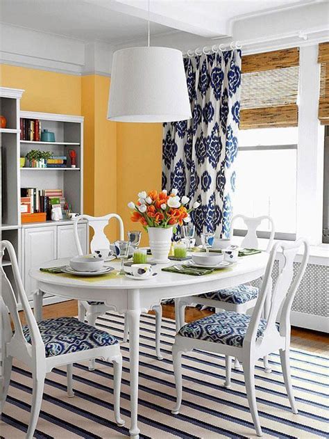 Design Dilemma Blue And White Home Dining Room Blue Yellow Dining