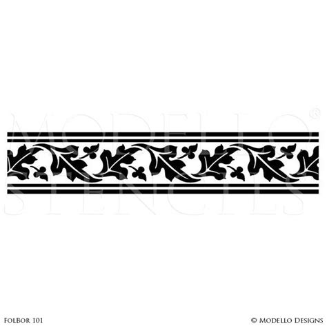 Wall Border Stencils For Painting Paint Wall Borders Wallpaper Border