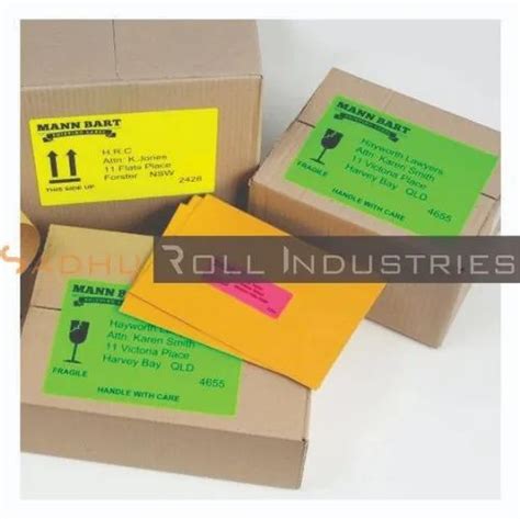 Fluorescent Multi Color Label Sticker Rolls For Industrial