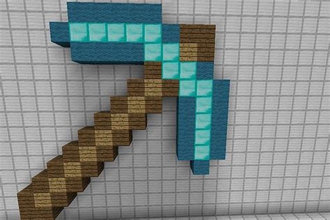 Diamond Pickaxe Pixel Art Minecraft Map Images And Photos Finder