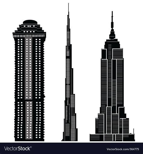 Skyscraper Buildings Royalty Free Vector Image