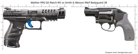 Walther PPQ Q5 Match M2 Vs Smith Wesson M P Bodyguard 38 Size