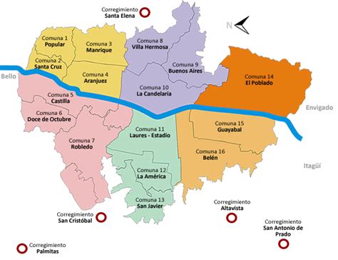 Mapa De Medellín Mapa Físico Geográfico Político Turístico Y Temático