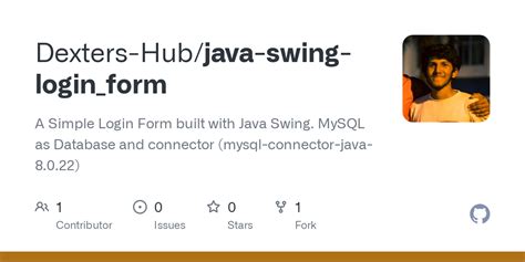Github Dexters Hub Java Swing Login Form A Simple Login Form Built