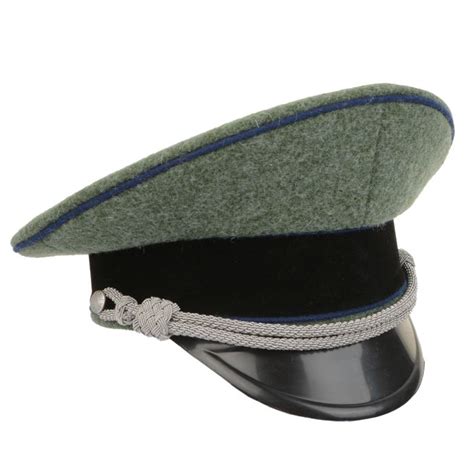 Buy German Waffen Ss Officer Visor Cap Without Insignia Field Grey