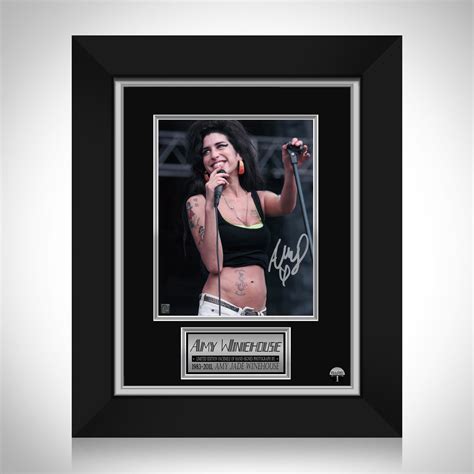 Amy Winehouse Memorial Photo Limited Signature Edition Custom Frame