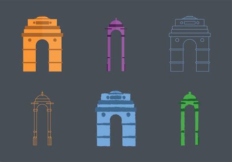 Free India Gate Vector Illustration 110521 Vector Art At Vecteezy