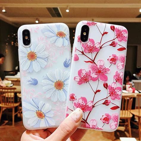 Beautiful Flower Silicon Phone Case for IPhone XS Max XR ...