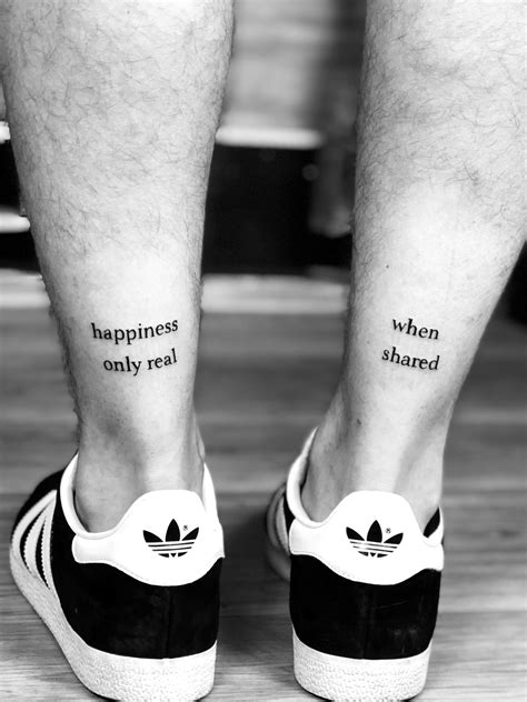 Happiness Only Real When Shared Tattoo By Yigit Koksal Into The