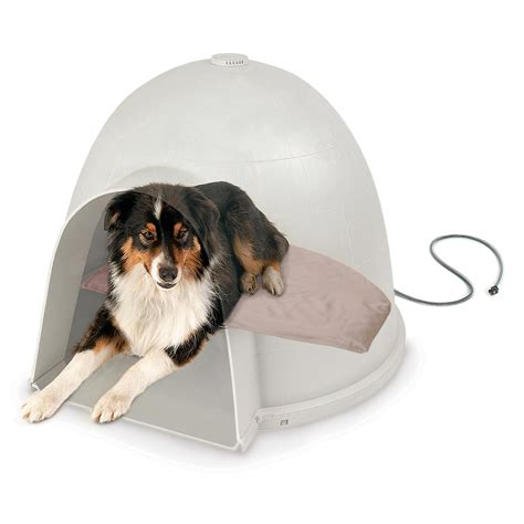 Kandh Lectro Soft™ Outdoor Igloo Style Heated Dog Bed And Cover — Kandh Pet