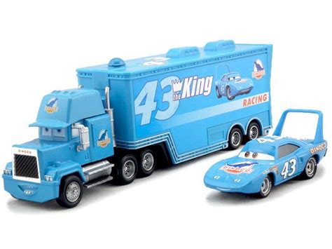 2019 2016 Cars Pixar 43 The King Dinoco And Mack Hauler Truck Diecast
