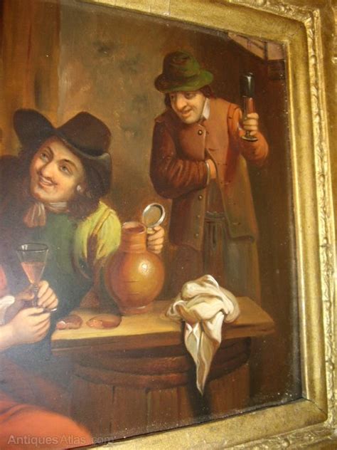 Antiques Atlas 19thc Oil Painting On Copper Of Dutch Tavern Scene