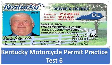 Kentucky Motorcycle Permit Practice Test 6 - YouTube