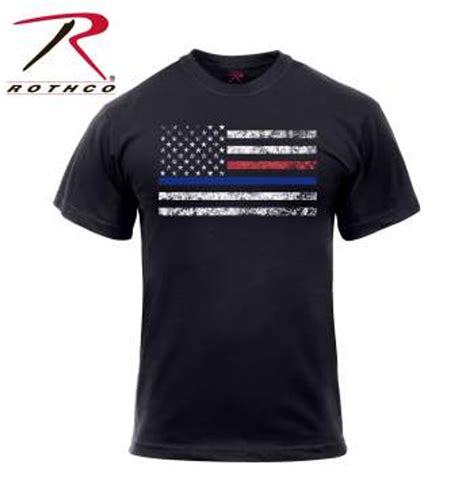 Rothco Thin Blue Line Shield T Shirt