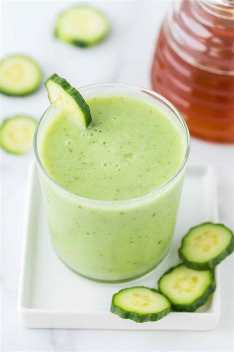 Cucumber Lime Smoothie Dairy Free Clean Eating Kitchen
