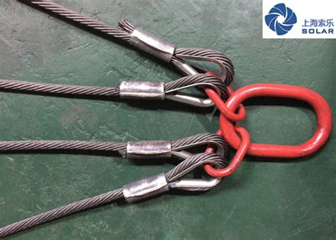 4 Leg Bridle Sling Four Leg Wire Rope Sling With Long Service Life
