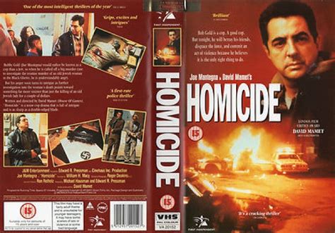 Homicide 1991 On First Independent United Kingdom Vhs Videotape