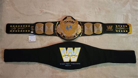 Hulk Hogan Signed Wwe Wwf Wcw Winged Eagle Championship Replica Belt W Psa Ebay