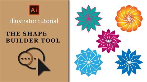 Illustrator Tutorials How To Use The Shape Builder Tool Youtube