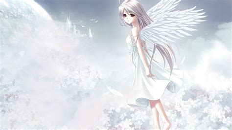 Download Cute Anime Angel Girl Hd Wallpaper Stylish By