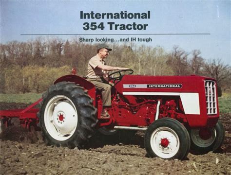 International 354 Tractor Brochure Print Wisconsin Historical Society