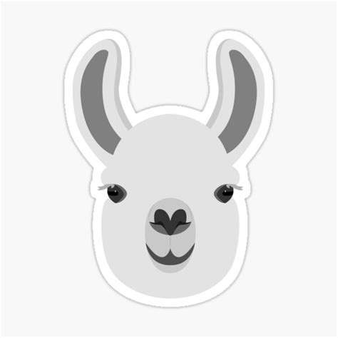 Llama Sticker For Sale By Elementalmerch Redbubble