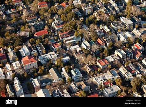 Aerial View Of Charleston South Carolina Usa Stock Photo Alamy
