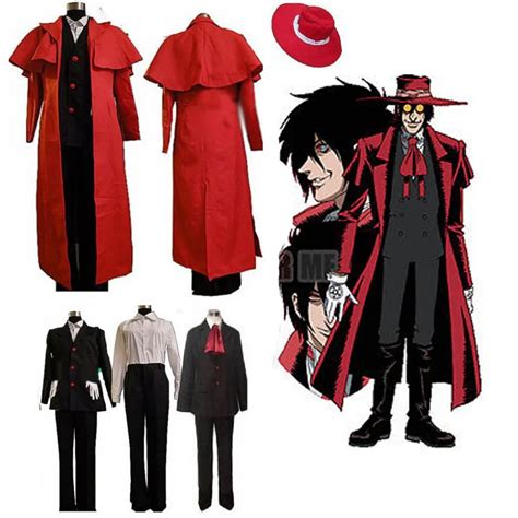 Hot Hellsing Alucard Cosplay Costume Set Ultimate Vampire Hunter New Any Size In Anime Costumes