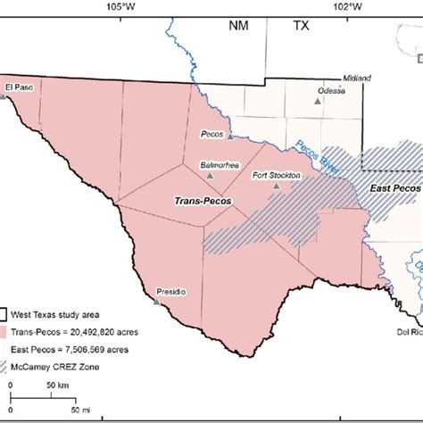 West Texas Study Area Including The Trans Pecos And East Pecos