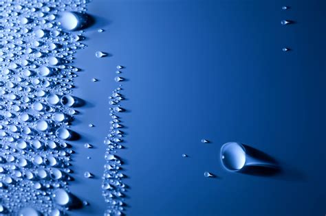 Abstract Water Drops Background With Beautiful Big Drop American Aqua