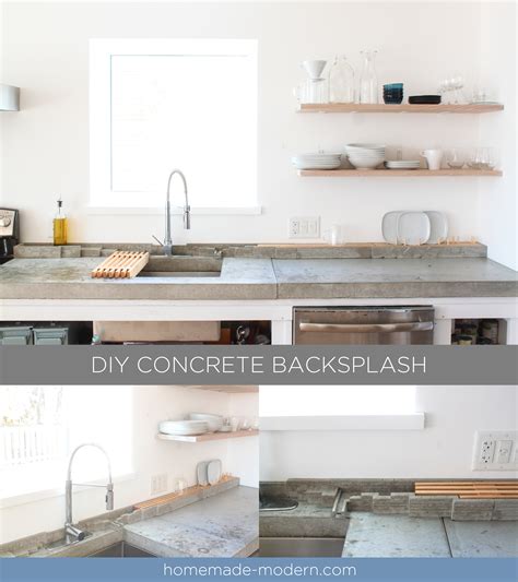 Concrete Backsplash Kitchen Things In The Kitchen