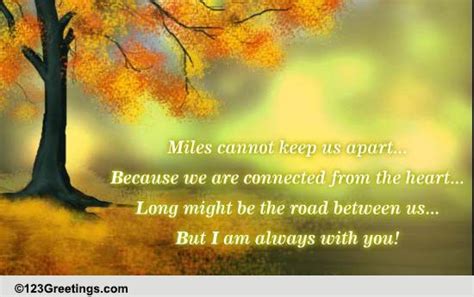 Always With You Free Across The Miles Ecards Greeting Cards 123