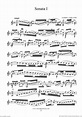 Bach - Violin Sonata No.1 in G minor sheet music for violin solo