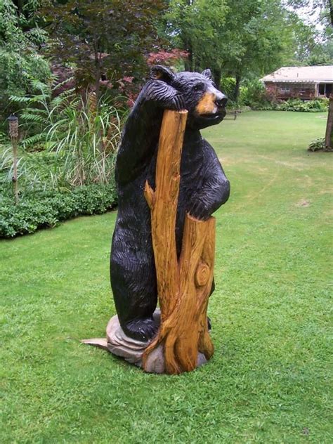 Bear Carving Chainsaw Wood Carving Chainsaw Carving