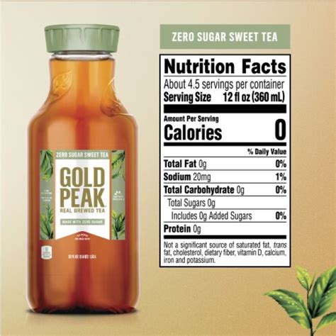 Gold Peak Diet Iced Tea No Sugar Added Zero Calorie Drink 52 Fl Oz Kroger