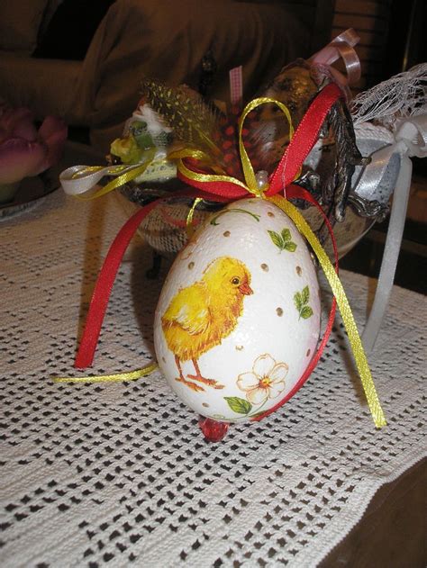 Decoupage Easter Egg Stella Easter Eggs Christmas Bulbs Easter