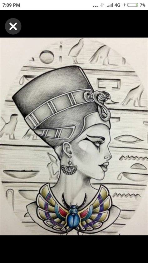Pin By Adel Dankina On Египет Egyptian Queen Tattoos Egypt Tattoo Design Egyptian Tattoo
