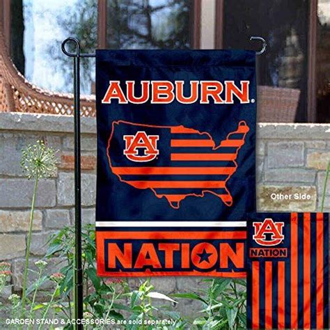 College Flags And Banners Co Auburn Tigers Garden Flag With Usa Stars